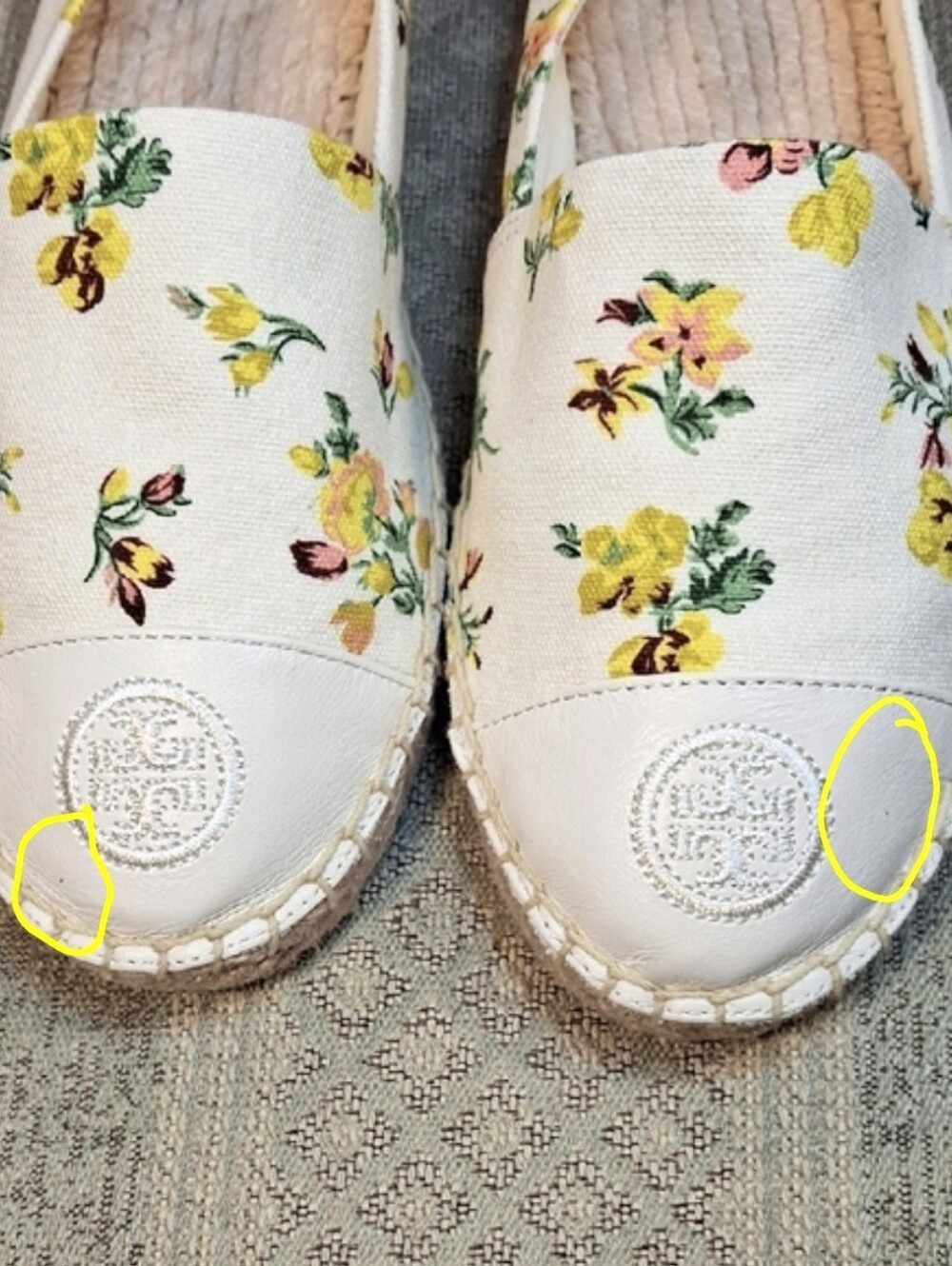 NIB Tory Burch Floral Espadrille Flats #86326 - Picture 13 of 15